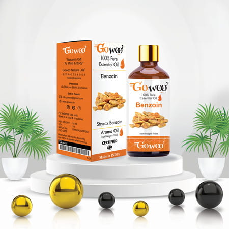 Pack Of 2 Benzoin Essential Oil & Walnut Oil - 100% Pure & Natural Oil