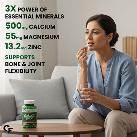Carbamide Forte Calcium Magnesium Zinc + Vitamin D3 + K2 120 Tablets
