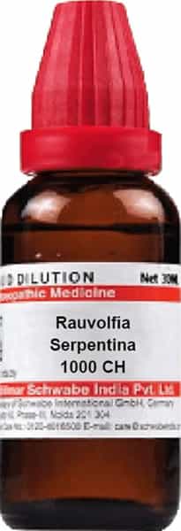 Dr. Willmar Schwabe India Rauvolfia Serpentina Dilution 1000 Ch Pack Of 2 | 30Ml Each