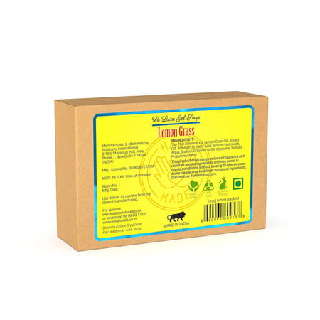 Eo Naturals Le Luxe Gel Soap Gel Bar With Skin Conditioners 100 Gm (Lemongrass)