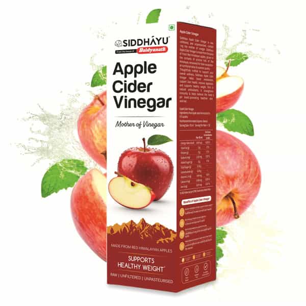 Baidyanath Asli Ayurved Apple Cider Vinegar With Mother Of Vinegar | Weight Management - 500Ml