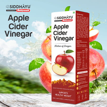 Baidyanath Apple Cider Vinegar With Mother Of Vinegar | Supports Weight Management - 500ml