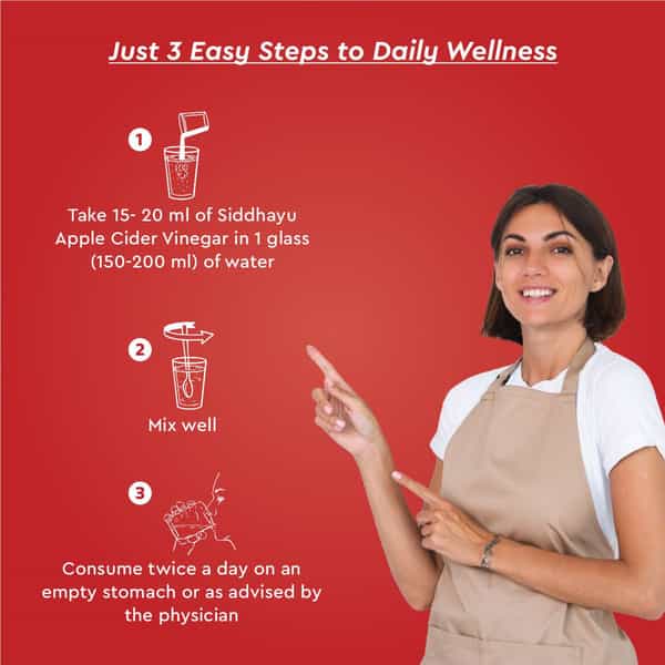 Baidyanath Asli Ayurved Apple Cider Vinegar With Mother Of Vinegar | Weight Management - 500Ml