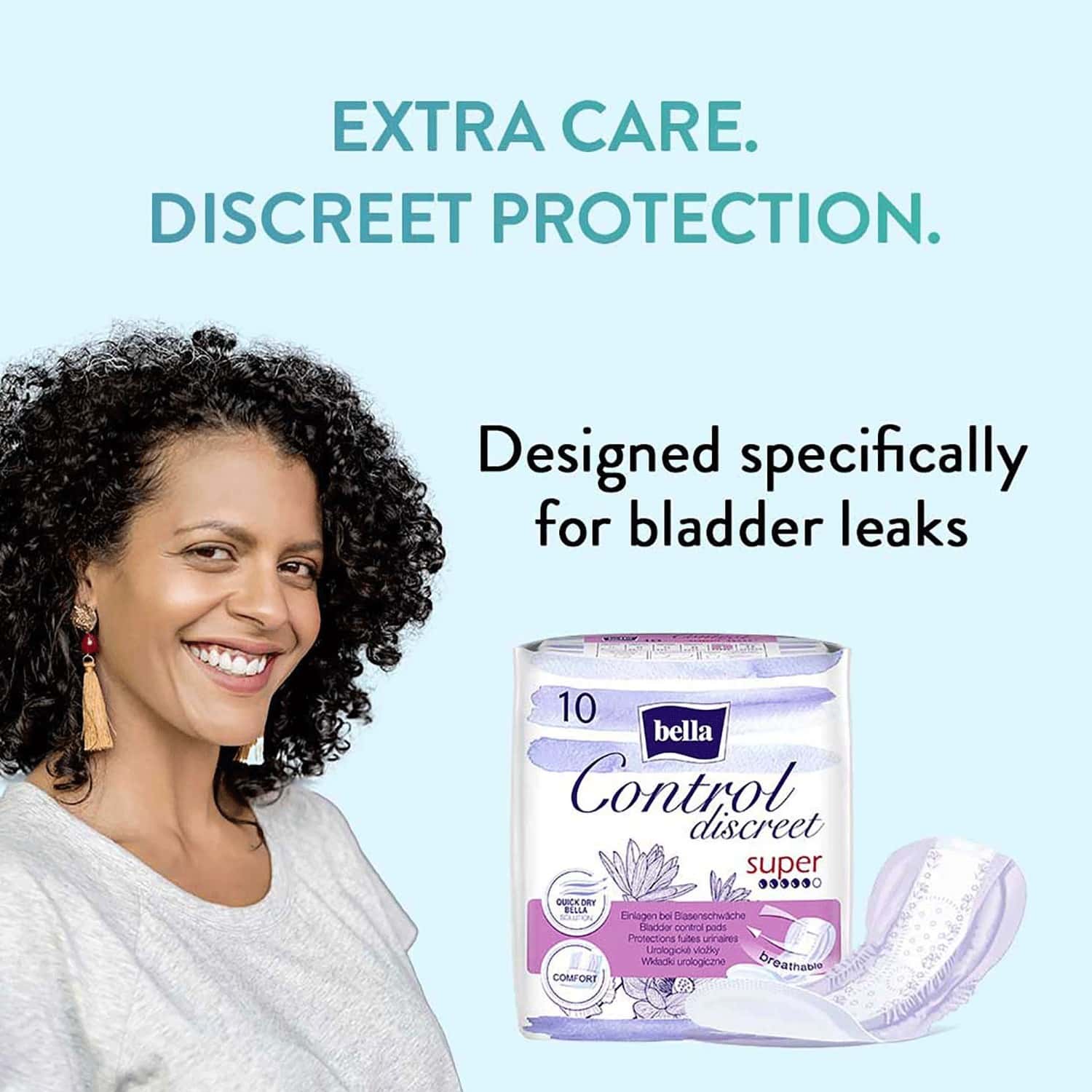 Buy BELLA CONTROL DISCREET BLADDER CONTROL PADS SUPER 10 PCS Online