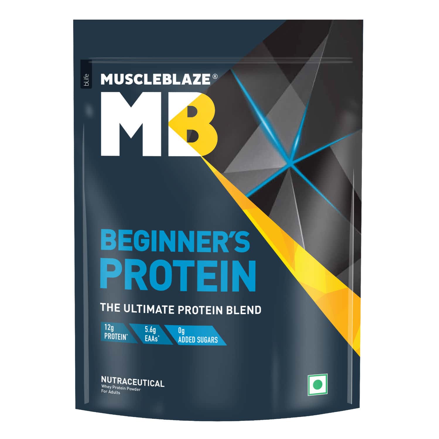 Muscleblaze Beginner's Whey Protein Powder (chocolate | 1kg) | 12g Protein Per Scoop