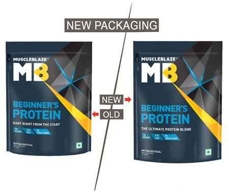 Muscleblaze Beginner'S Whey Protein Powder (Chocolate 1kg) | 12g Protein Per Scoop