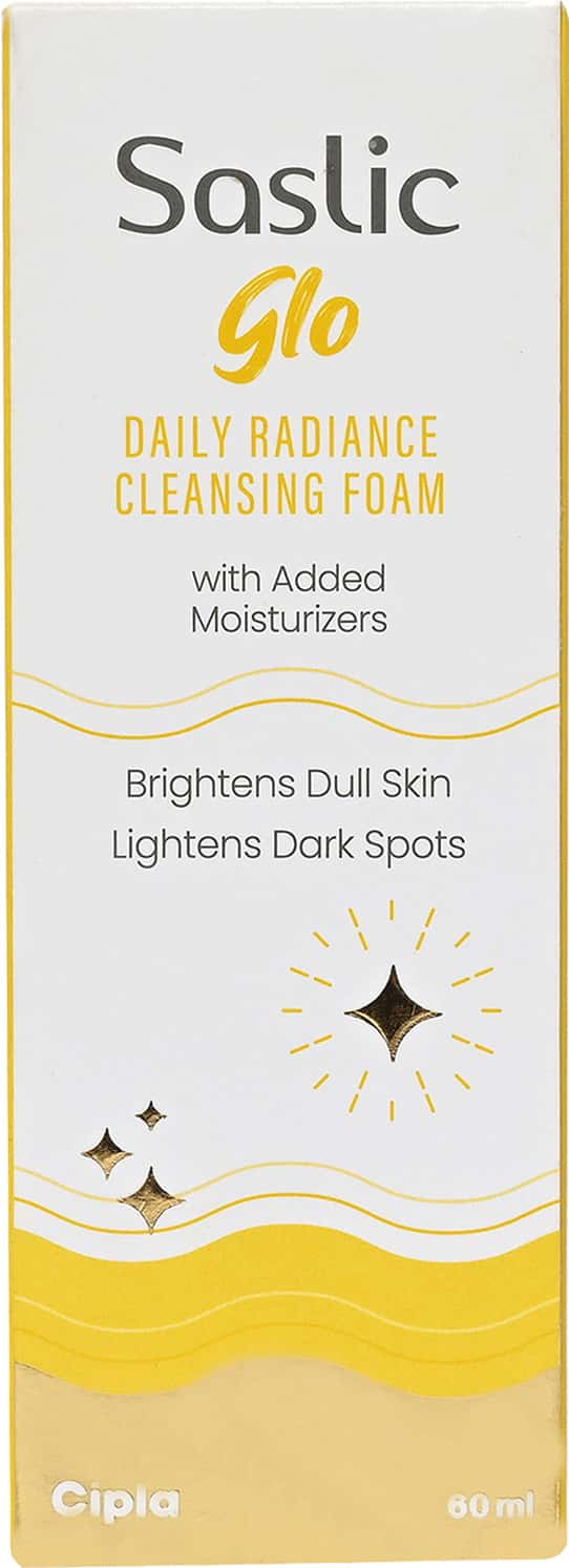 Saslic Glo Daily Radiance Cleansing Foam 60ml Face Wash