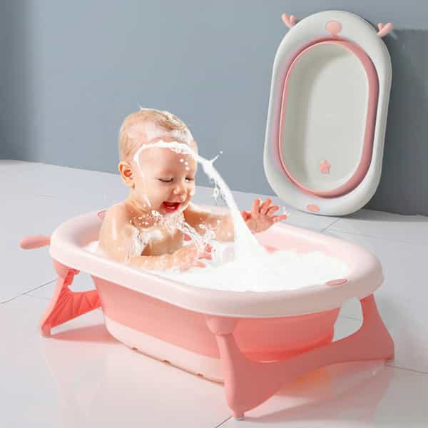 R For Rabbit Bubble Double Aqua Baby Bath Tub - Pink