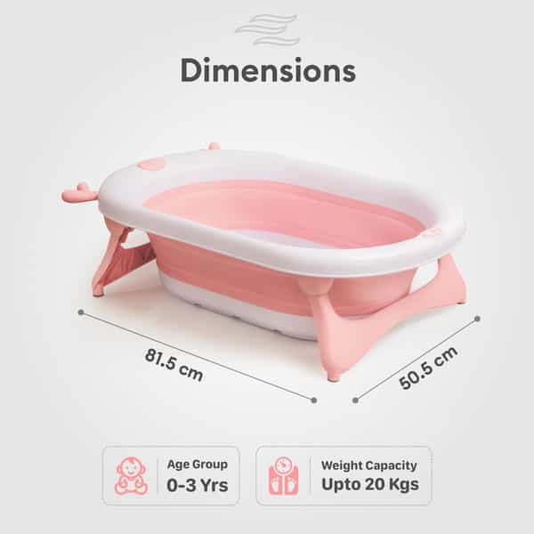 R For Rabbit Bubble Double Aqua Baby Bath Tub - Pink