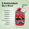 Wellbeing Nutrition Organic Vegan Plant Powder | 22g Protein | 5g Bcaa | Canadian Mixed Berry 500gm