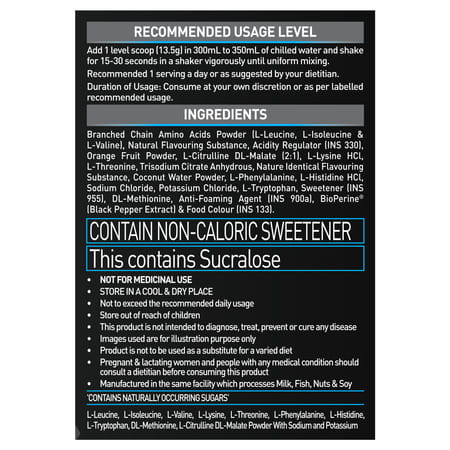 Muscleblaze Eaa 8000 Powder (Blue Cola | 340G | 25 Servings) | 8000Mg Eaas Blend
