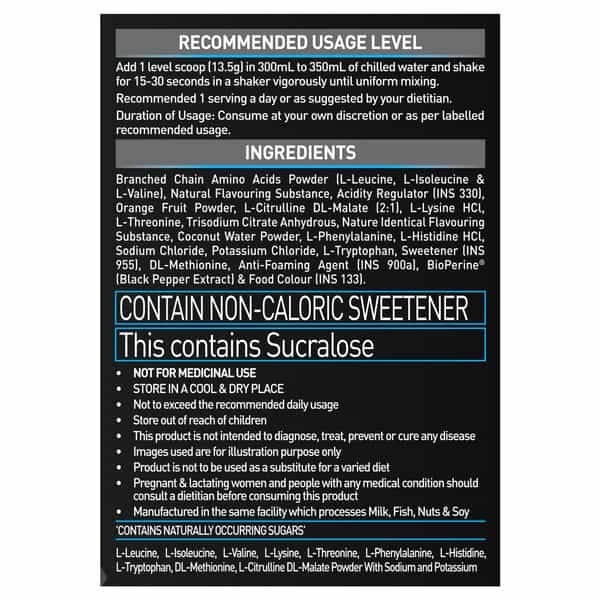 Muscleblaze Eaa 8000 Powder (Blue Cola | 340G | 25 Servings) | 8000Mg Eaas Blend