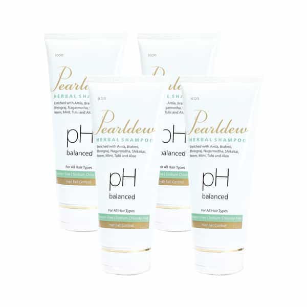 Pearldew Herbal Shampoo 100 Ml | Reduces Hair Fall | Dandruff & Tangled Hair (Pack Of 4)