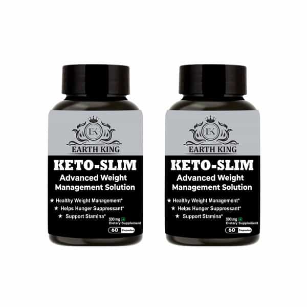 Earth King Keto Slim Advanced Weight Loss Supplement - 500Mg 60 Each Capsules (Pack Of 2)