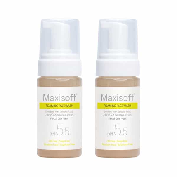 Maxisoft Foaming Face Wash | For All Skin Types | Ph 5.5 | Bottle | 100 Ml | Pack Of 3