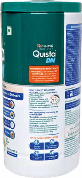 Himalaya Quista Dn Diabetic Nutrition | Milk Masala | Jar | 400 Gm