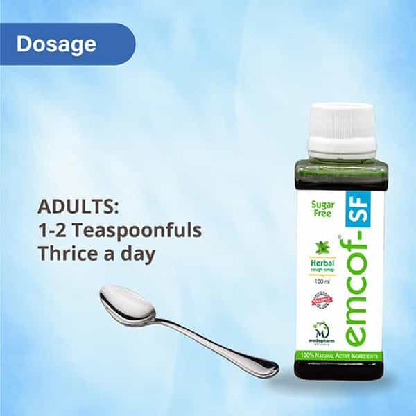 Medopharm Wellness Emcof Ayurvedic Sugar-Free Cough Syrup: Relieve Your Cough Naturally | Pack Of 5