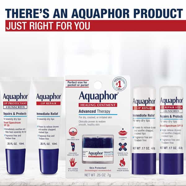 Aquaphor Lip Repair Stick | Soothes Dry Chapped Lips - 4.8G (Pack Of 2)