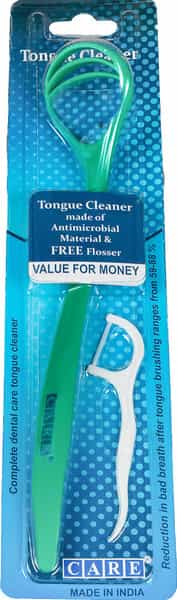 Care Tongue Cleaner With Floss Pick - 1N