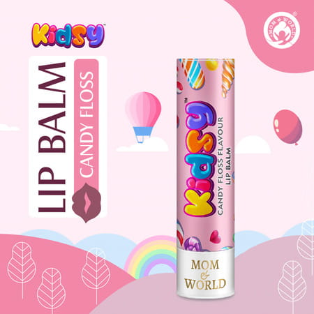 Mom & World Kidsy Naturalcandy Floss Lip Balm + Kidsy Natural Kola Flavor Lip Balm 13.5 G