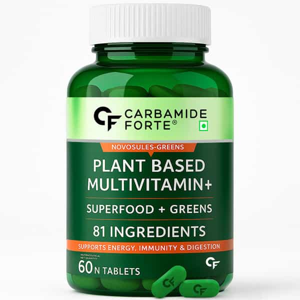 Carbamide Forte Plant Based Multivitamin With 82 Ingredients-60 Tablets