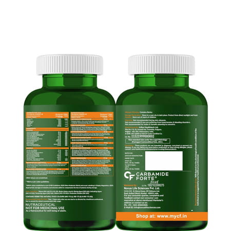 Carbamide Forte Plant Based Multivitamin With 82 Ingredients-60 Tablets