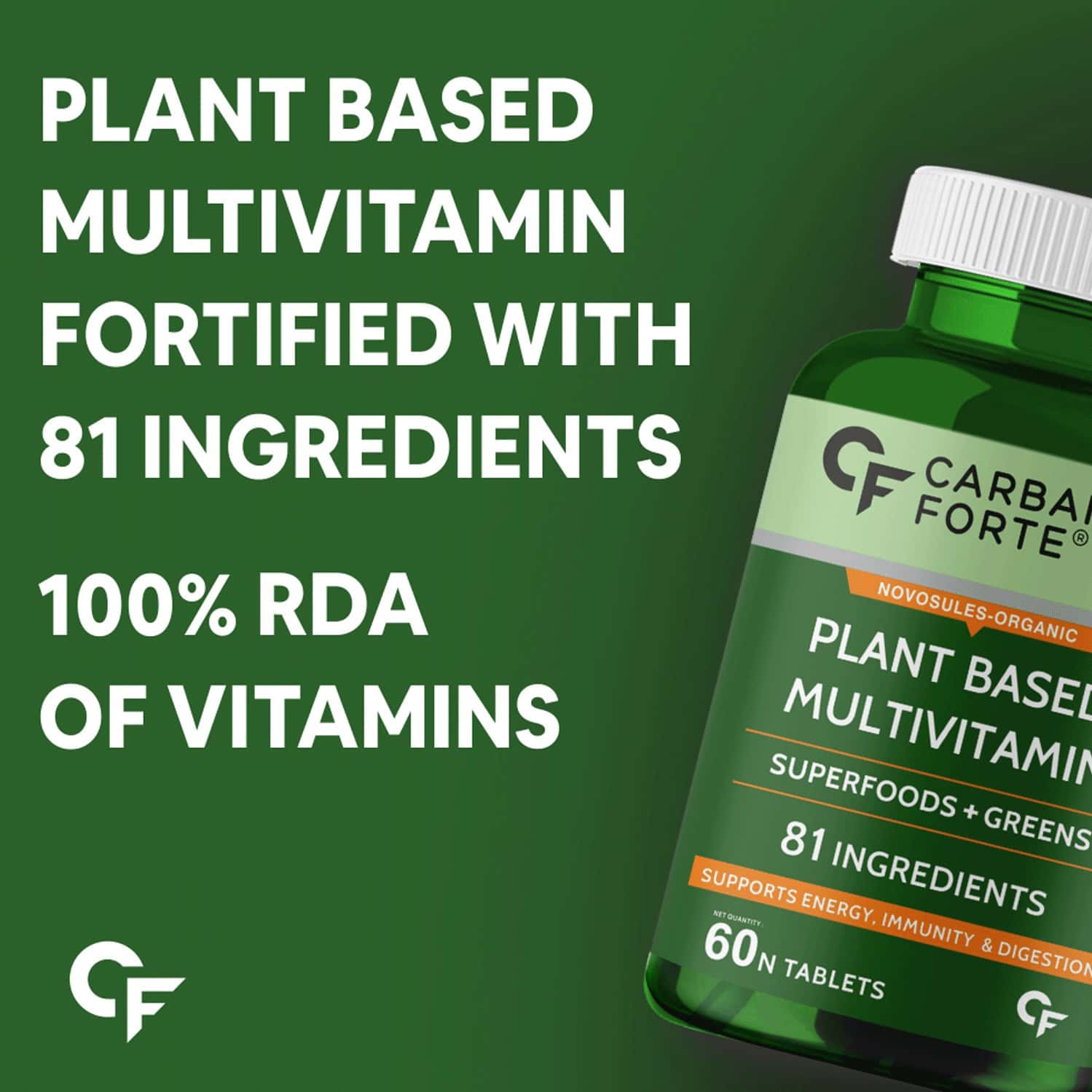 Buy CARBAMIDE FORTE PLANT BASED MULTIVITAMIN WITH 82 INGREDIENTS60