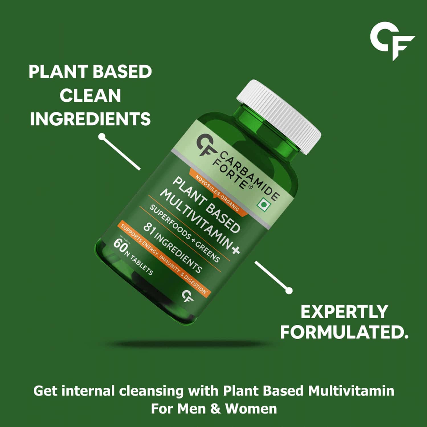Buy CARBAMIDE FORTE PLANT BASED MULTIVITAMIN WITH 82 INGREDIENTS60