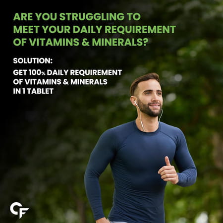 Carbamide Forte Plant Based Multivitamin With 82 Ingredients-60 Tablets