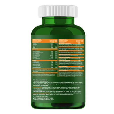 Carbamide Forte Plant Based Multivitamin With 82 Ingredients-60 Tablets