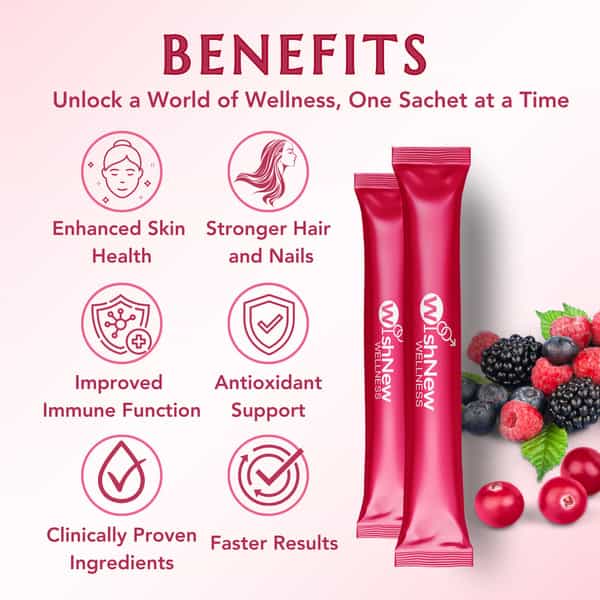 Wishnew Wellness Beauty Collagen Arctic Blueberry + Daily Ritual Multivitamin Women 50+