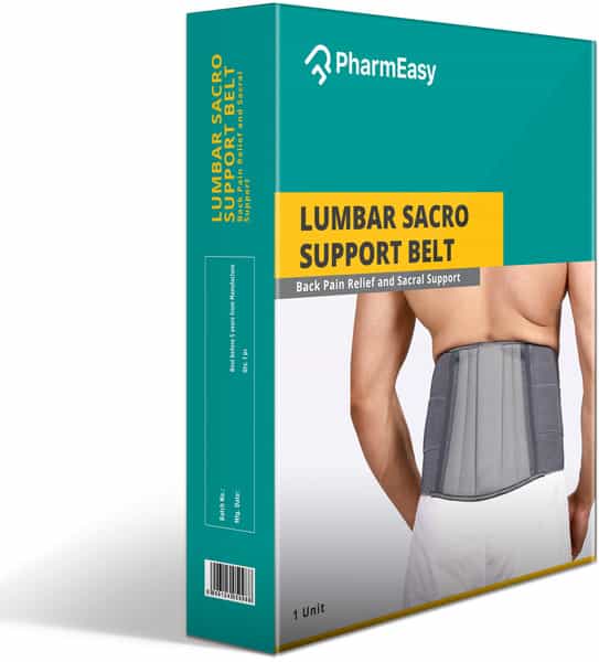 Pharmeasy Lumbar Sacro Support Belt |Back Pain Relief And Sacral Support | 1 Nos