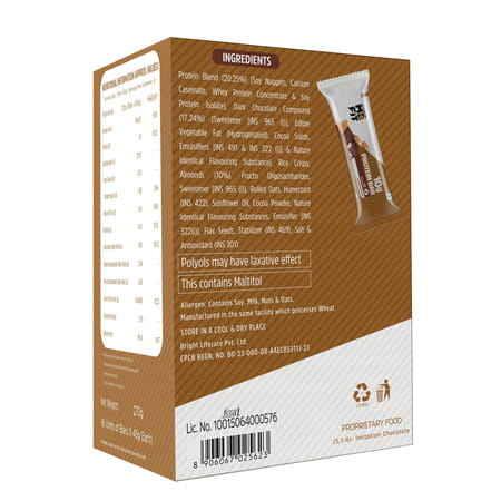 Muscleblaze 10G Protein Bar (Choco Almond | Pack Of 6) | Protein Blend