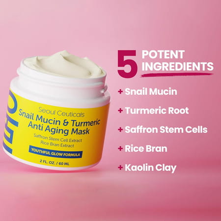 Seoul Ceuticals Snail Mucin & Turmeric Mask 60 Ml