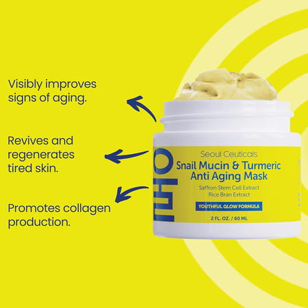 Seoul Ceuticals Snail Mucin & Turmeric Mask 60 Ml
