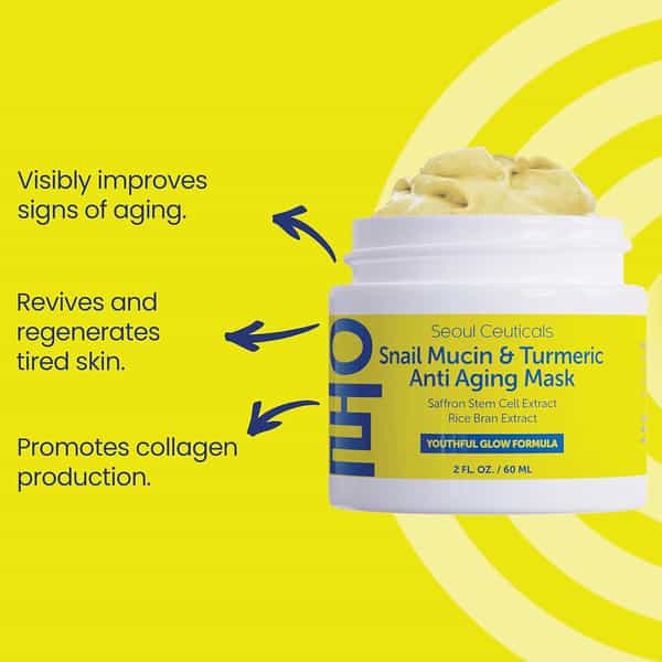 Seoul Ceuticals Snail Mucin & Turmeric Mask 60 Ml