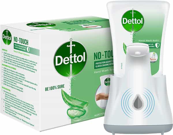 Dettol Handwash No-Touch Automatic Soap Dispenser Device With Aloe Vera Refill 250Ml
