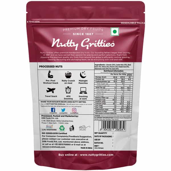Nutty Gritties Women's Health Trail Mix - 200G