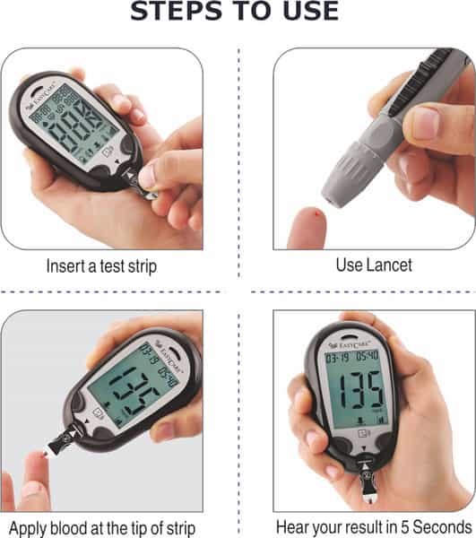 Easycare (German Tech.) Talking Blood Glucose Monitor With 50 Strips