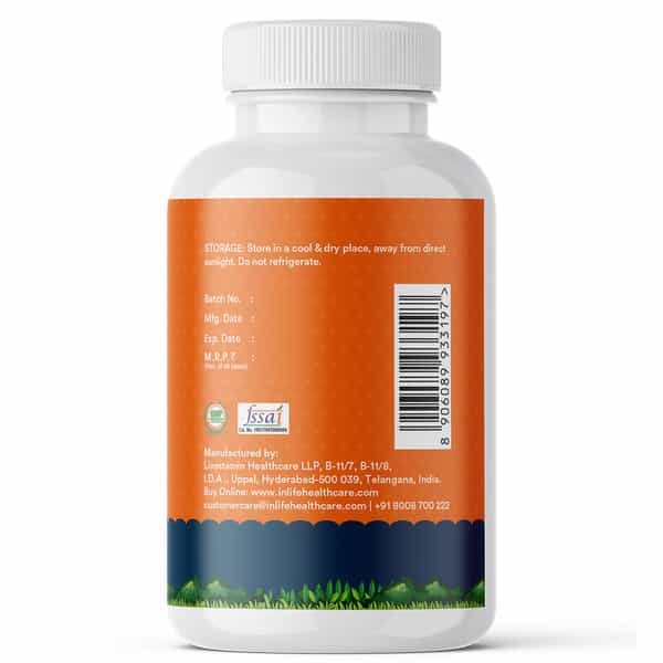 Inlife Ashwagandha For Dogs (Withania Somnifera) Supplement 500Mg - 60 Vegetarian Capsules