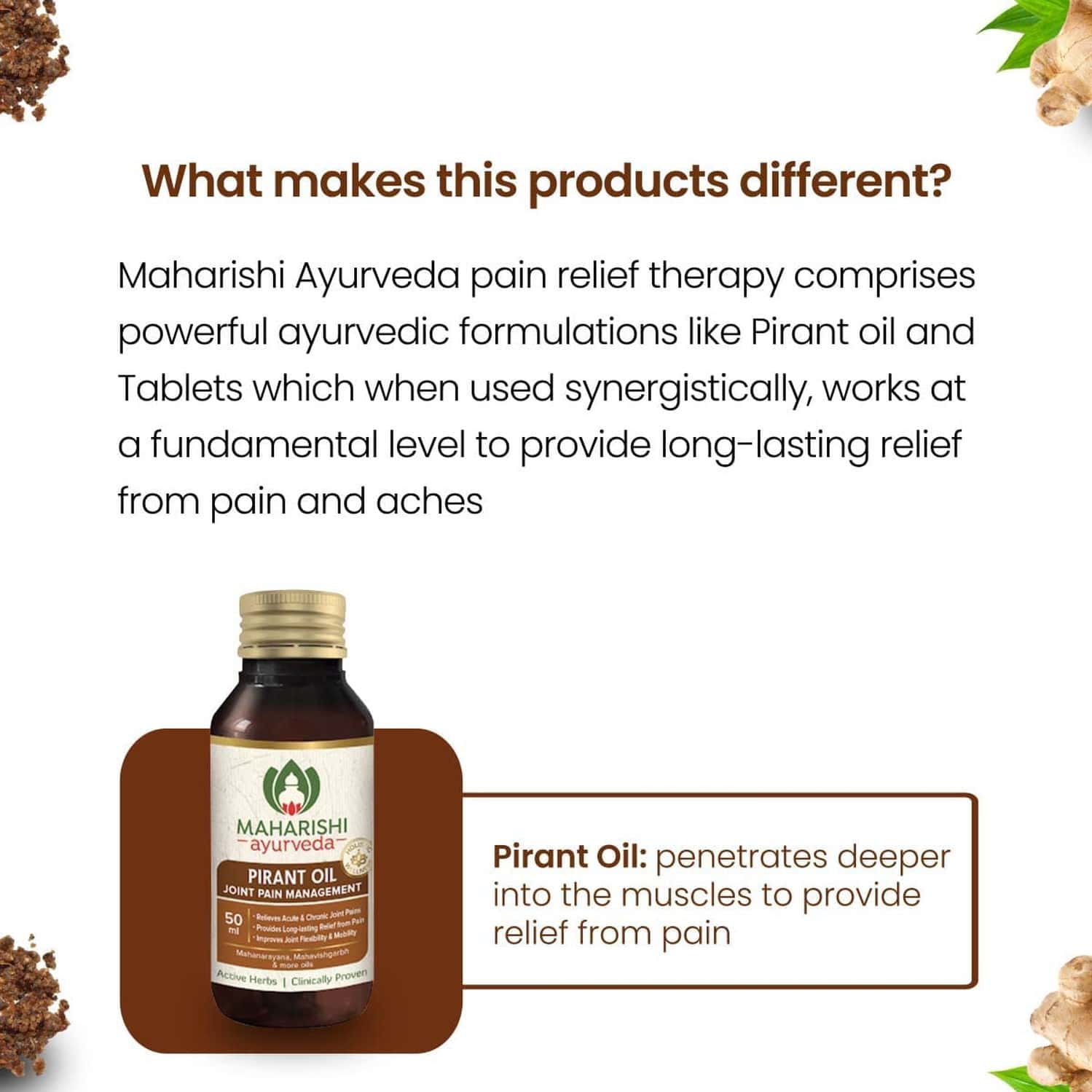 Buy MAHARISHI AYURVEDA PIRANT OIL- AYURVEDIC MASSAGE OIL FOR JOINT AND ...