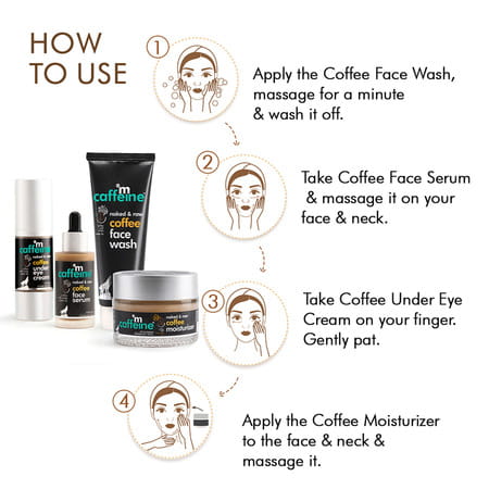 Mcaffeine Pro Skin Care Coffee Routine - Cleanse Hydrate & Reduce Dark Circles
