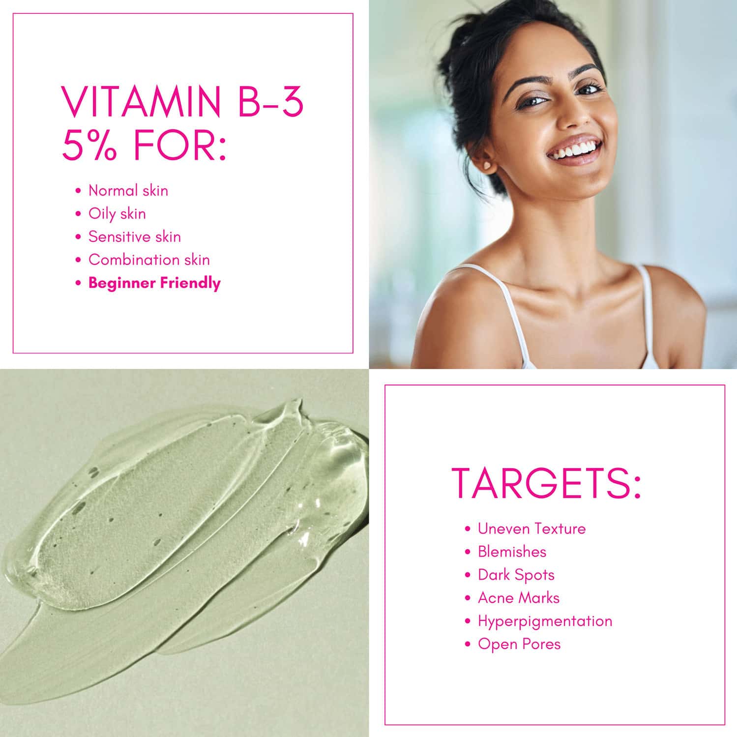 Buy COSIQ NIACINAMIDE VITAMIN B35 FACE SERUM FOR SENSITIVE SKIN 30ML