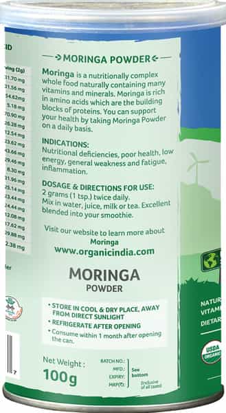 Organic India Moringa Powder 100 Gm