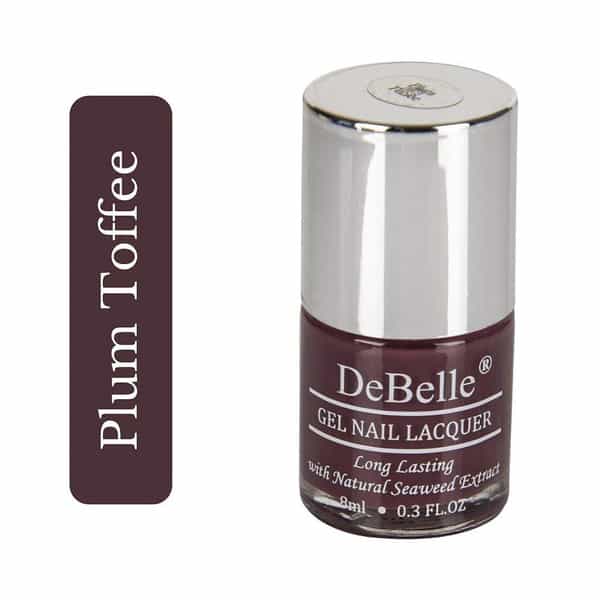 Debelle Gel Nail Polish Gift Set Of 2 Plum Toffe | Peony Blossom- 16 Ml(8 Ml Each)