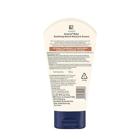 Aveeno Baby Soothing Relief Moisture Cream 100 Gm
