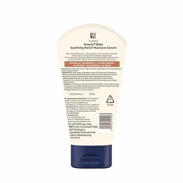 Aveeno Baby Soothing Relief Moisture Cream 100 Gm