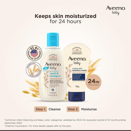 Aveeno Baby Soothing Relief Moisture Cream 100 Gm