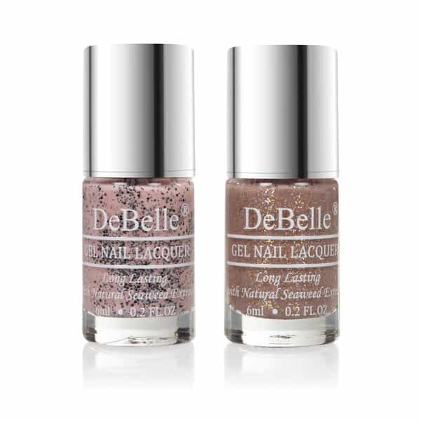 Debelle Gel Nail Lacquers Combo Of 2 - Inspiring Ira & Angelic Saira (6 Ml Each)