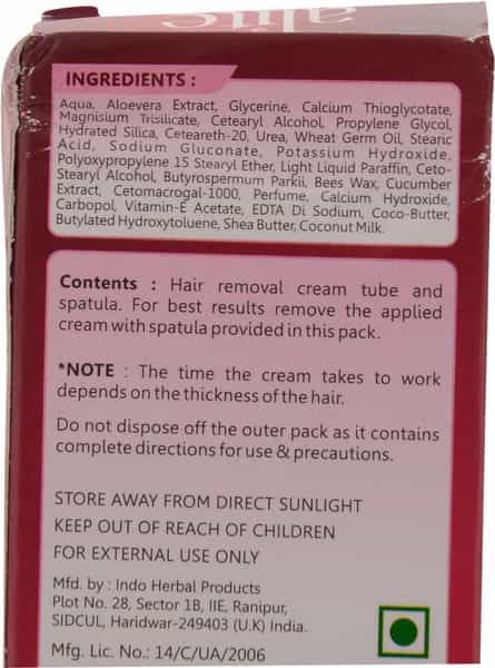 Alite Hair Removal Cream With Rose Water 30 Gm